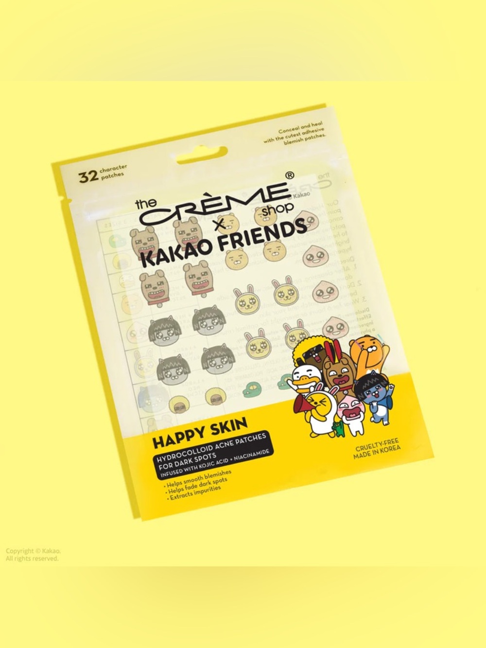 The Crème Shop KAKAO FRIENDS Hydrocolloid Acne Patches Bundle (2)